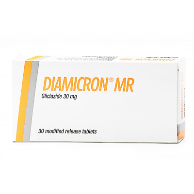 Diamicron MR 30 mg ( Gliclazide ) 30 tablets